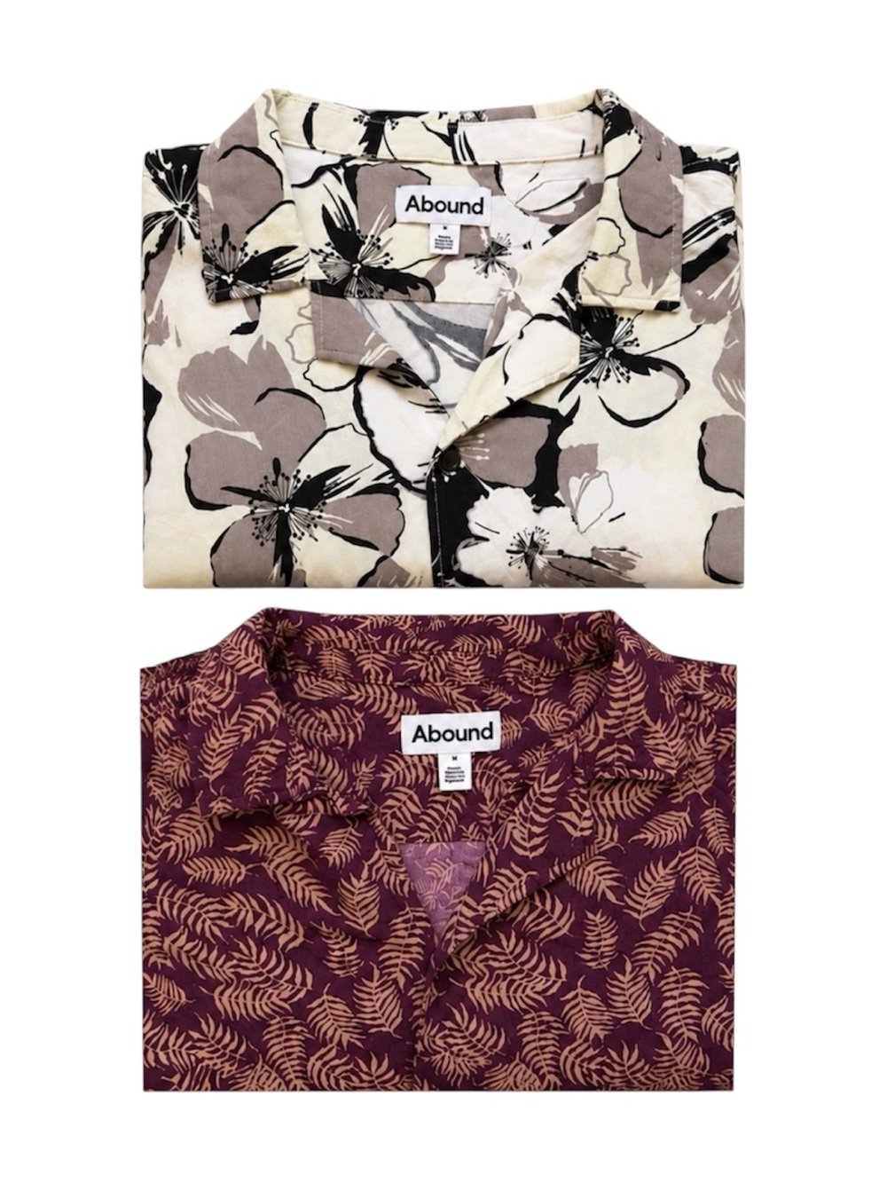 M/L Mens Abound Artsy Botanical Viscose Long Button Up Bundle